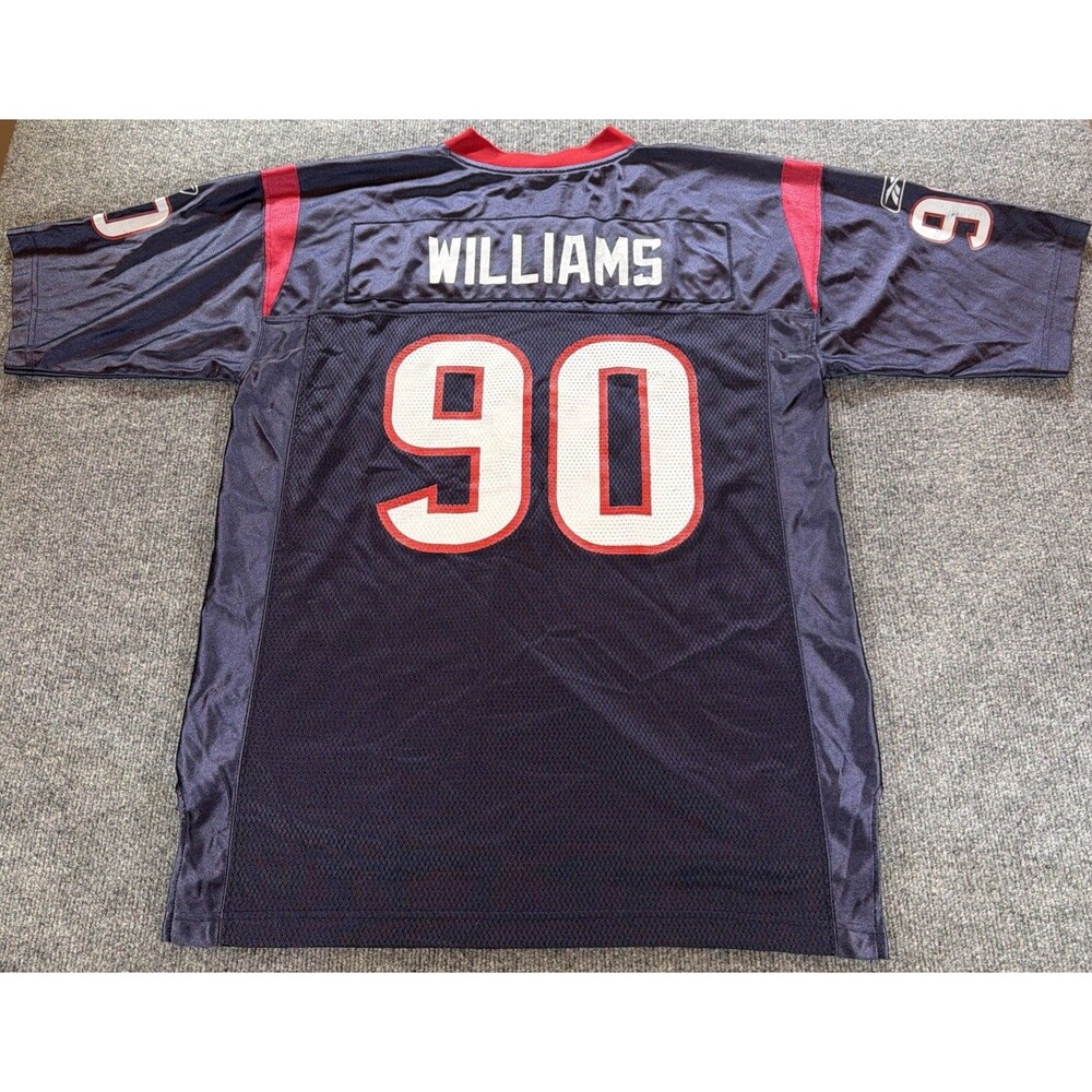 Vintage Reebok NFL Mario Williams #90 Houston Texans Jersey Size Large Blue